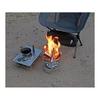 CAPTAIN STAG Bonfire Stand Barbecue Stove Grill 2 In 1 Hexa Stainless Steel Fire Grill Tabletop Grill S Size Stainless Steel Storage Bag Included