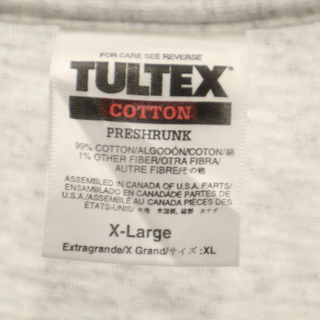 TULTEX Made in Canada Old Message Moose Print Short sleeve T-shirt animal Men's Used