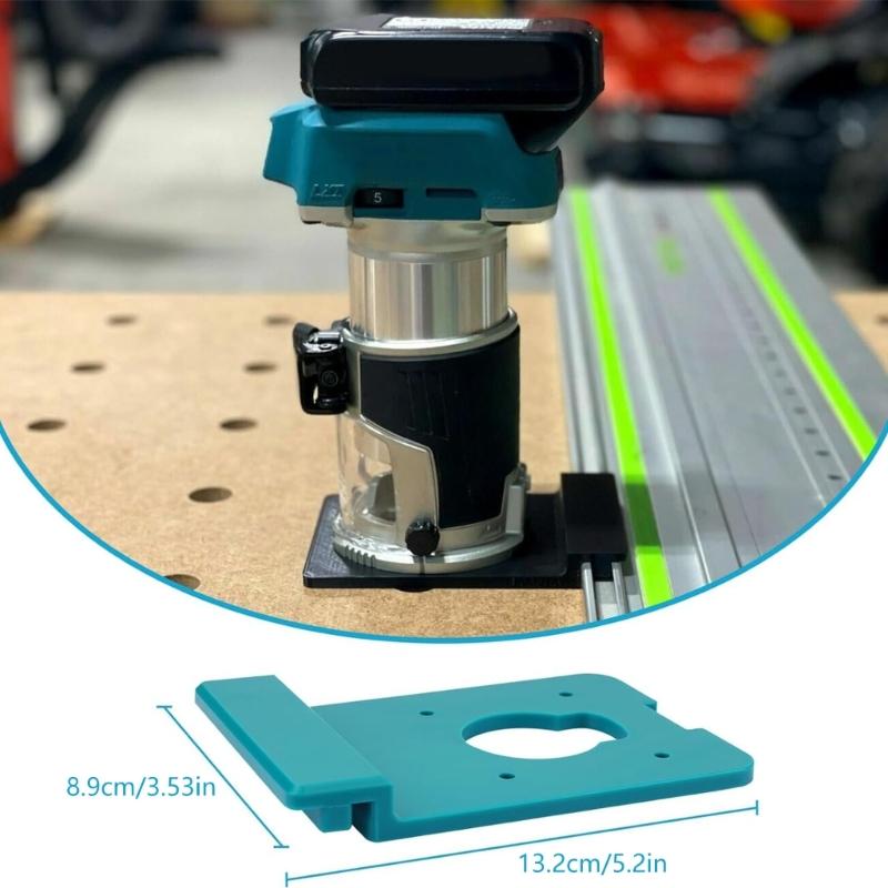 Precise Routers Guide Rail Adapter NonLeak Design For RT0701C,XTR01Z,DRT50,RT0700C Trim Routers Straight &Accurate Cut