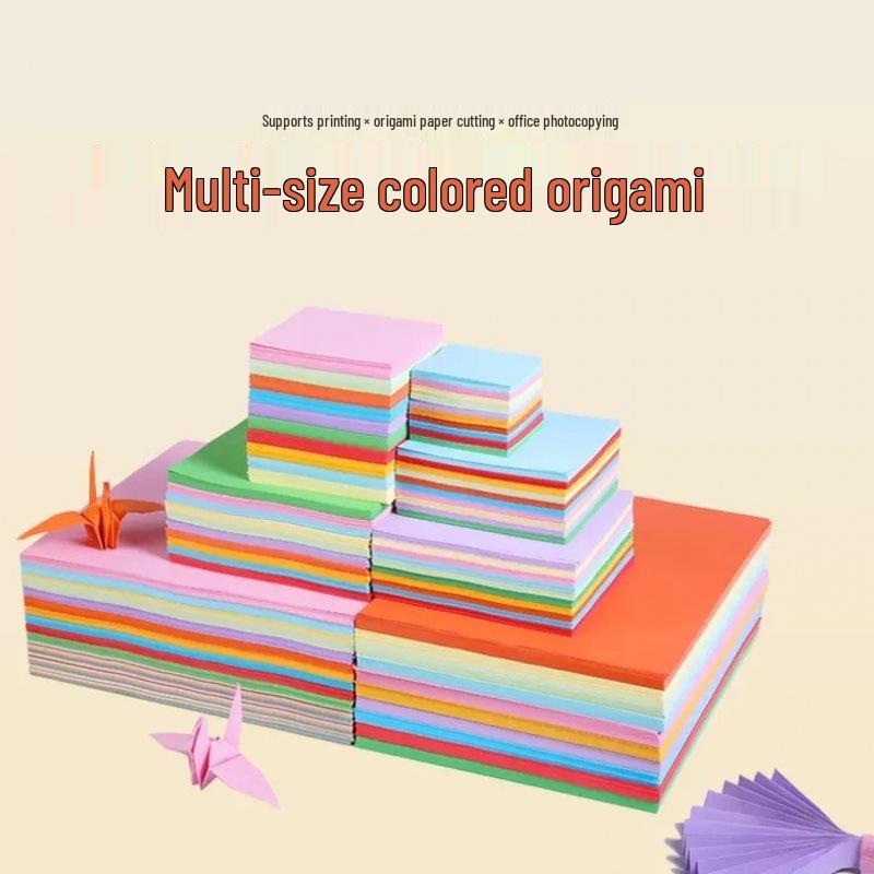 15cm Children's Origami Craft Paper - Colored for Paper Cranes & Cutting