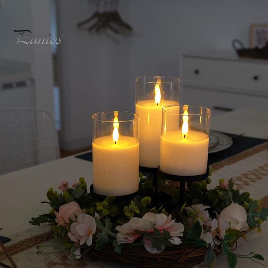LED Candle Lamp Realistic Looking Flameless Battery-Operated Flickering Fake Candle Light Party Decoration