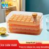 Food-Grade Silicone Ice Cube Tray with Scoop