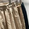 Autumn/Winter Mori Girl Style Women's Corduroy Wide-Leg Pants with Elastic Waistband and Lace Hem