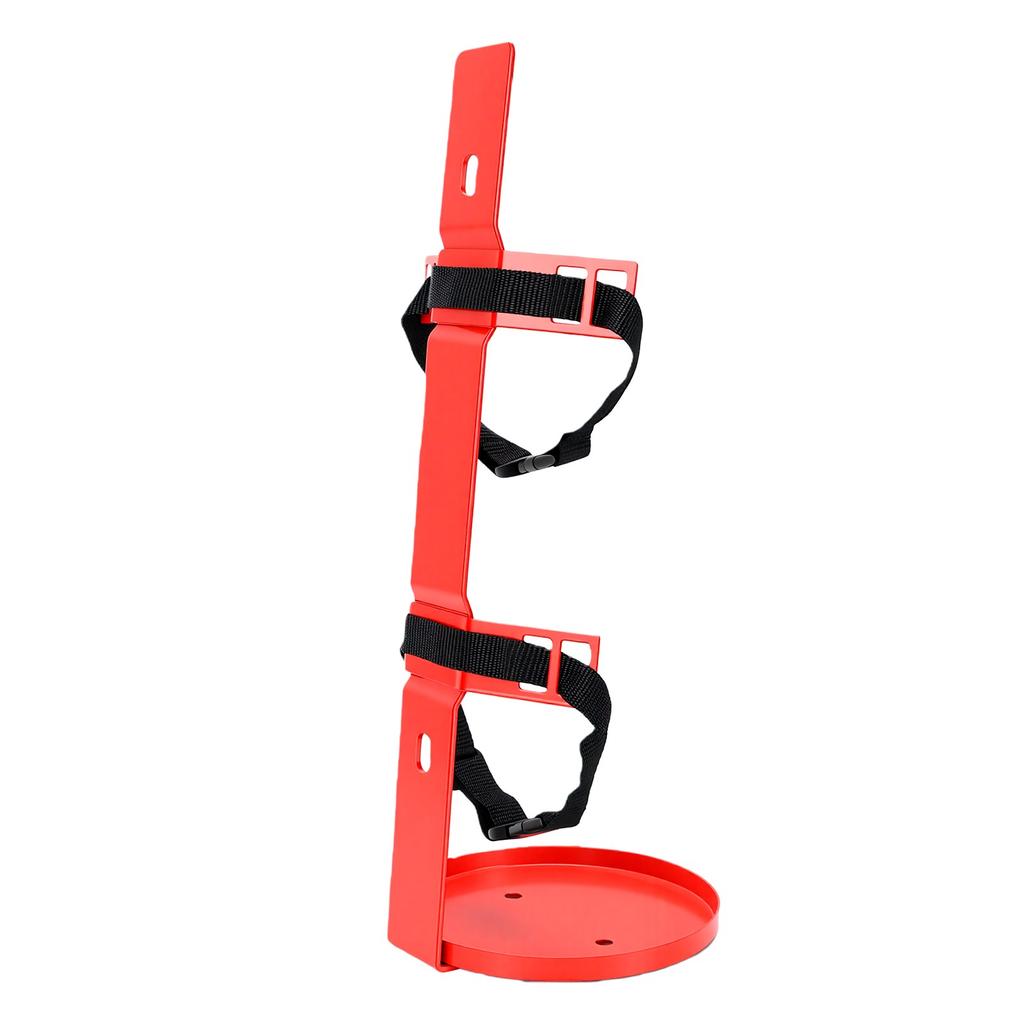 Feuerlöscherhalter, Feuerlöscherhalterung mit Ablage, Nylon-Gurte, Schnellverschluss und Rostfrei für 5-6 kg Feuerlöscher