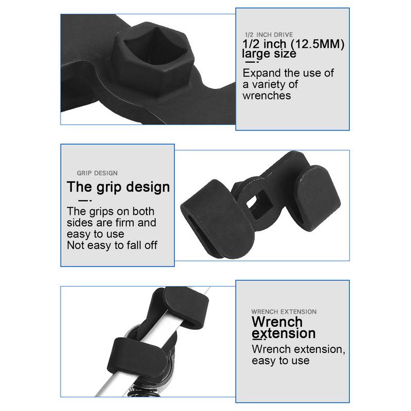 1/2 Inch Drive Wrench Extender | Wrench Extender Conversion Adapter | Spanner Wrench Heat Treated Alloy Mechanic Tools
