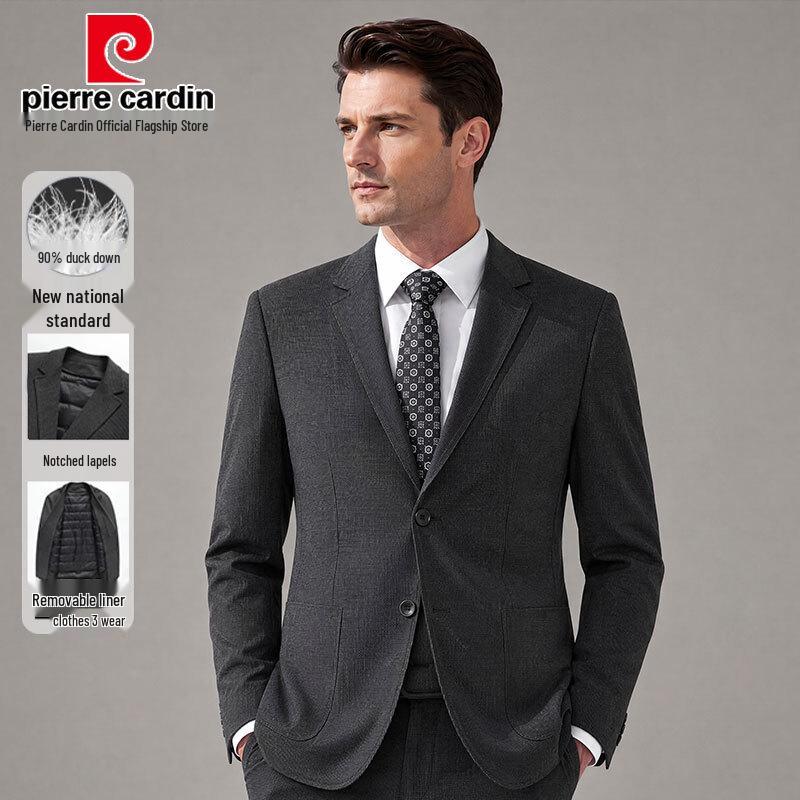 Pierre Cardin Men's Down Blazer with Detachable Liner