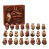 Advent Calendar for Kids Christmas Village Calendar, 24-Day Countdown Set with Collectible House Gift Boys Girls Ornament, 2D Acrylic Tabletop Decor,