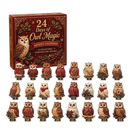 Advent Calendar for Kids Christmas Village Calendar, 24-Day Countdown Set with Collectible House Gift Boys Girls Ornament, 2D Acrylic Tabletop Decor,