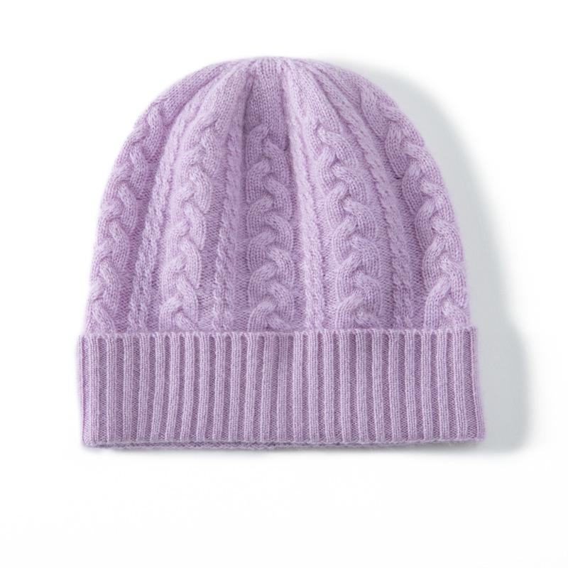 Children's Cashmere Candy-Color Thick Knit Earflap Beanie