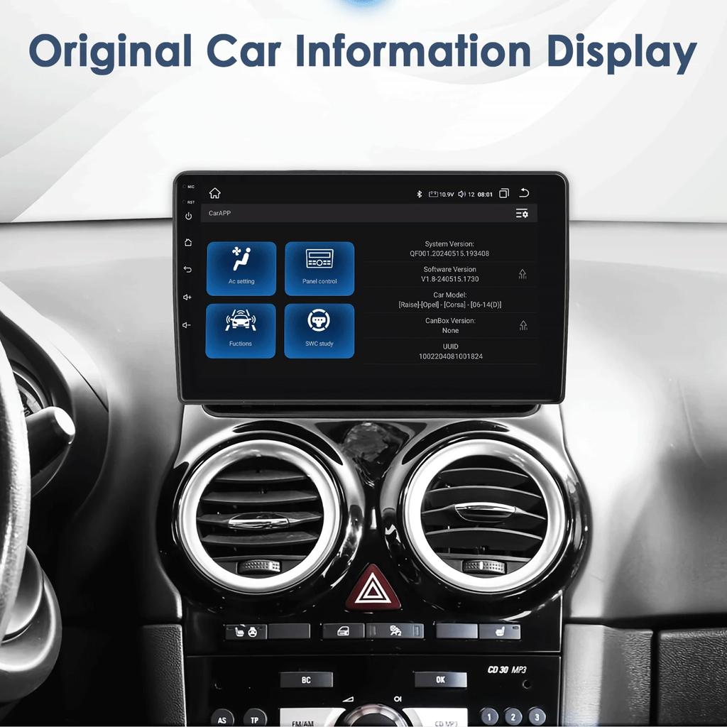 OSSURET 2 Din Android 13 Car Radio Multimedia Video Player for Opel Corsa D 2007-2012 Hatchback Van Navigation  Intelligent Screen GPS 4G Carplay Auto