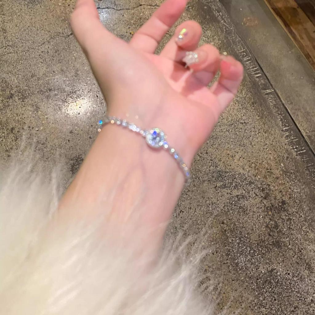 Elegant High-End Zircon Diamond Bracelet: Niche Luxury, Adjustable & Simple Design