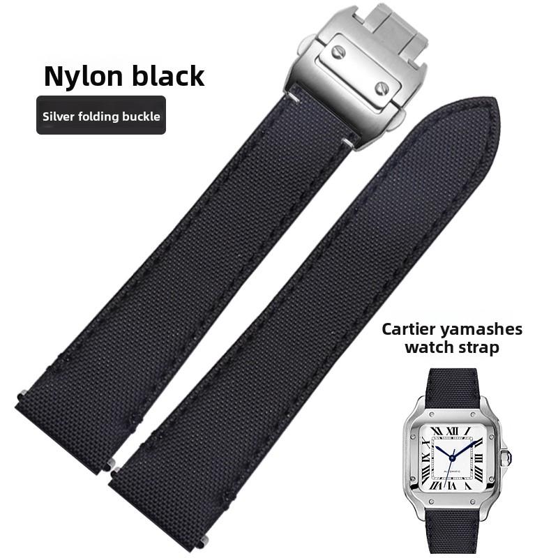 Cinturino per orologio in pelle di mucca di alta qualità Per Cartier Santos WSSA0010 WSSA0018 uomo donna Rilascio rapido Braccialetto in vera pelle 19mm 21mm