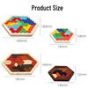 Colorful Wooden Honeycomb Jigsaw Puzzle for Early Childhood Education