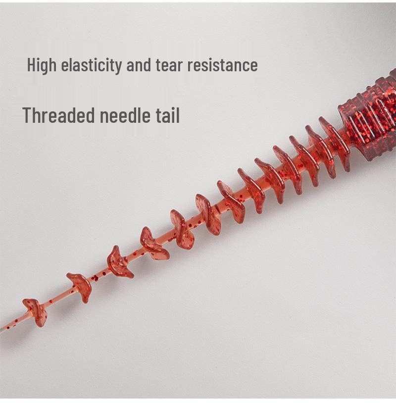 Yanbangbang Floating Soft Shrimp Lure for Black Pit Bass & Mandarin Fish, Artificial Worm Bait, Free Ned Rig.