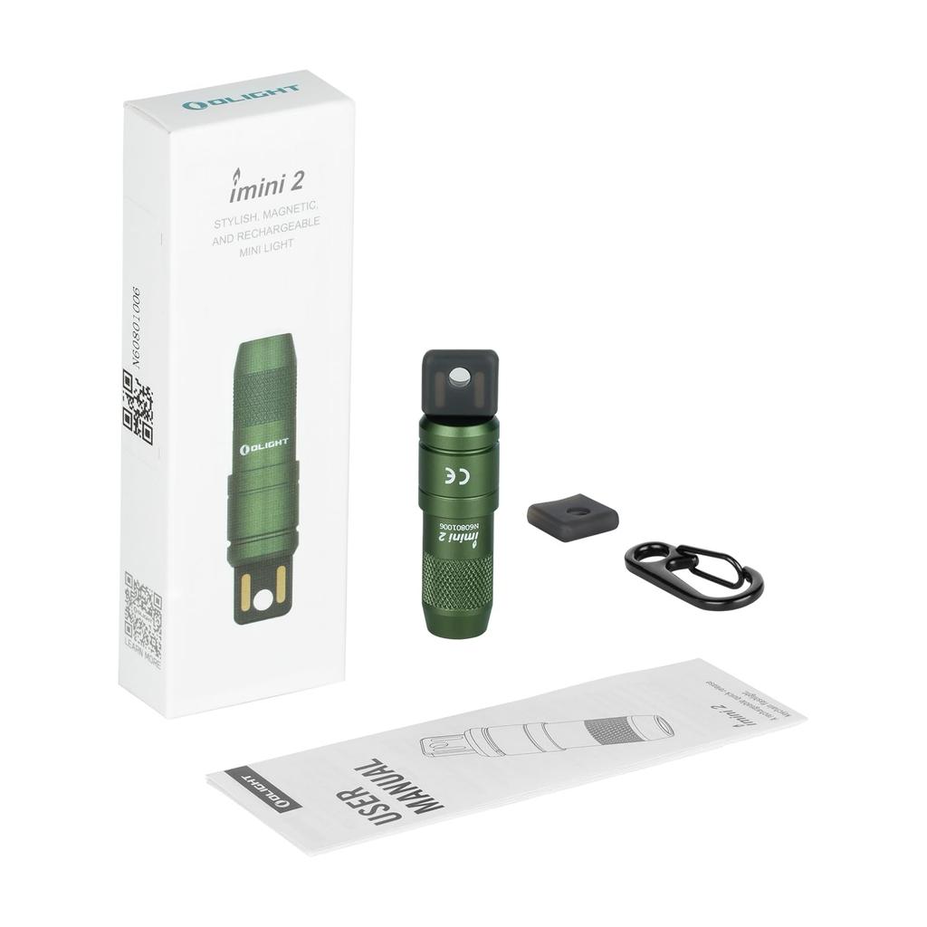 OLIGHT Imini2 Taschenlampe EDC-Licht Mini-Licht Kleines Schlüsselanhänger-Licht 50 Lumen USB-wiederaufladbar Notfalllicht