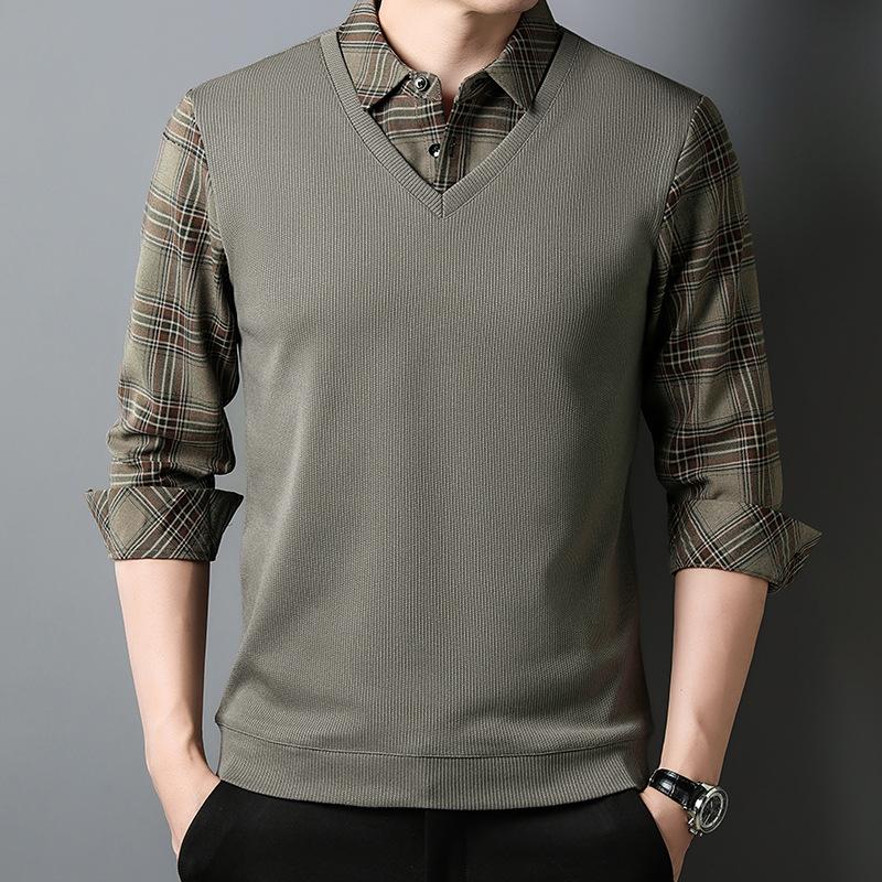 Одежда для папы среднего возраста Футболка с длинными рукавами — фото 2