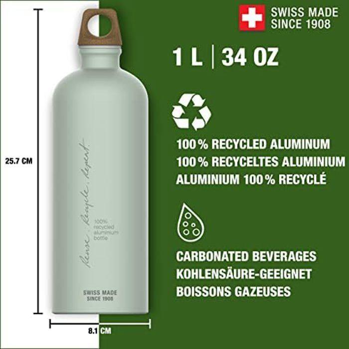 Aluminium-Trinkflasche - sigg - Traveller MyPlanet - 1,0 l - auslaufsicher - recycelt - BPA-frei