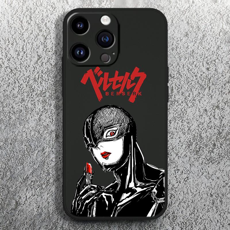 Berserk Tegneserier Anime For Apple iPhone 15 14 13 12 Mini 11 XS XR X 8 7 Pro Max Plus Myk Silikon Svart Telefondeksel