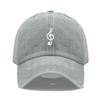 Unisex Soft Cotton Dad Hat Musical Note Embroidery Baseball Cap For Women Men Adjustable Unisex Casual Sports Caps