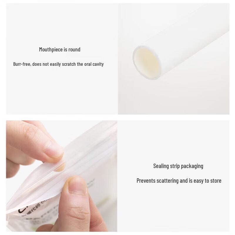CHAHUA Individually Wrapped Degradable Bent Paper Straws