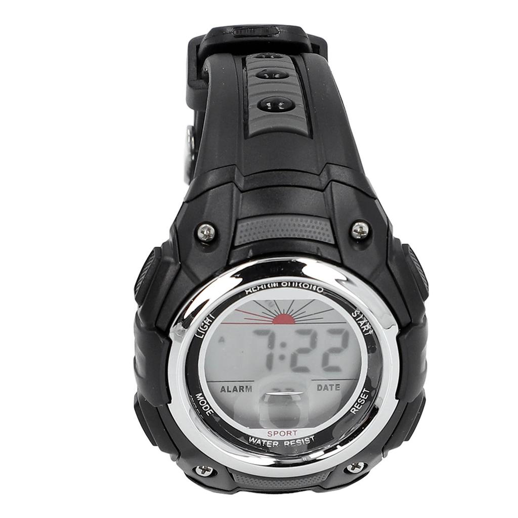 50m Waterproof Men Women Digital Watch LED Night Light Stopwatch Calendar Alarm 12Celsius24H Rubber Band Shockproof Watch