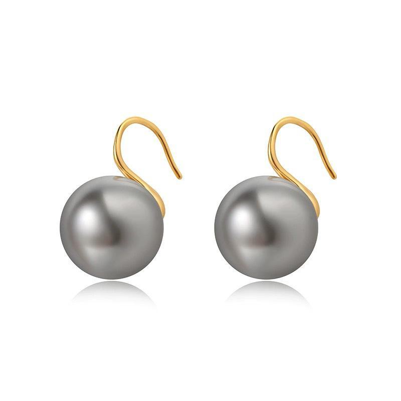 S925 Sterling Silver White Pearl High-Heel Earrings for Women – Luxury Niche Design