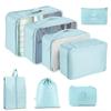 Seven-Piece Travel Storage Set: Wash Bag, Clothes, Underwear Organizer & Folding Sub-Pack