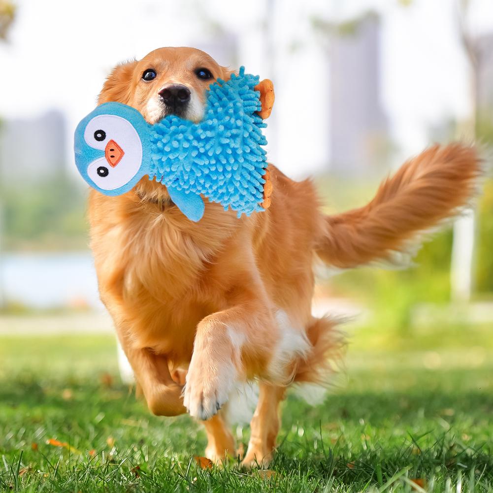 Mop Plush Texture Dog Toy Plush Dog Toy with Wrinkle Sound Squeaky Plush Dog Toy with Crinkle Paper for Small Dogs Design