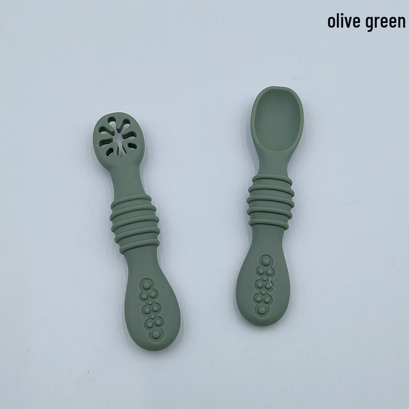 Baby Silicone Feeding Spoon Set for Training and Complementary Foods