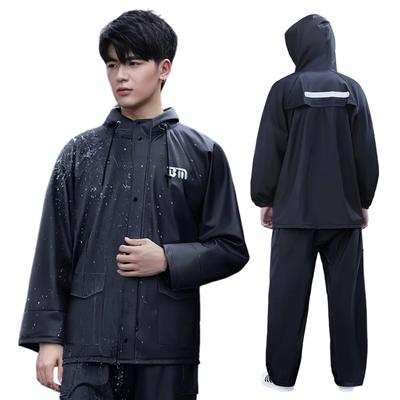 HeiDiga Rain Cycling Rainwear Top and Work Raincoat with Transparent and Suitable for Outdoor Size Men's Suit, Set, Bottoms, Visor, Thin,