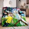 1 peça Manta Rick and Morty Leve de Flanela Para Sofá, Cama, Viagem, Sala de Estar, Escritório, Sofá, Cadeira e Cama