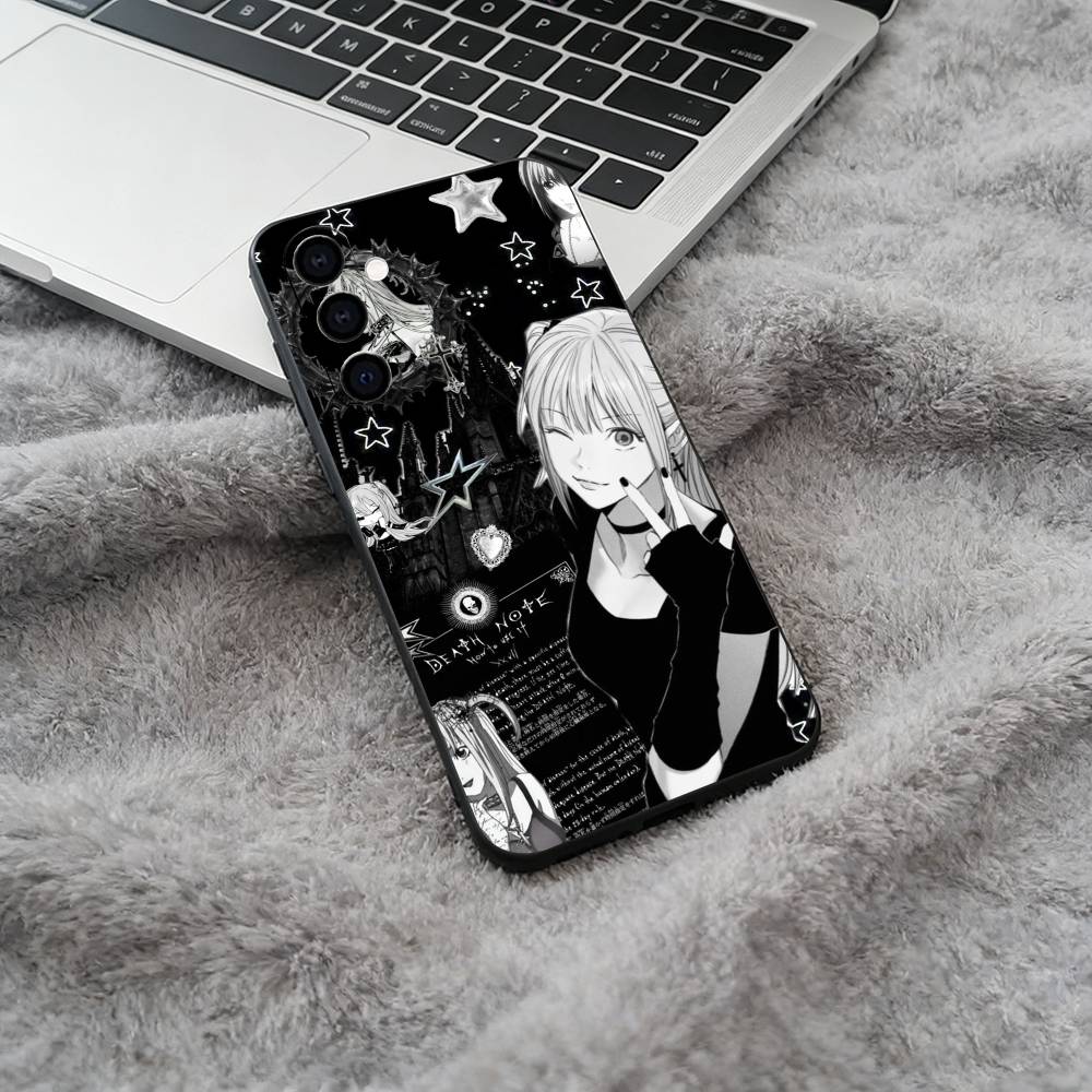 M-Misa- Death Note Phone Case For Samsung Galaxy A73,A71 A72,A70,A53,A52,A51,Soft Silicone Black Cover