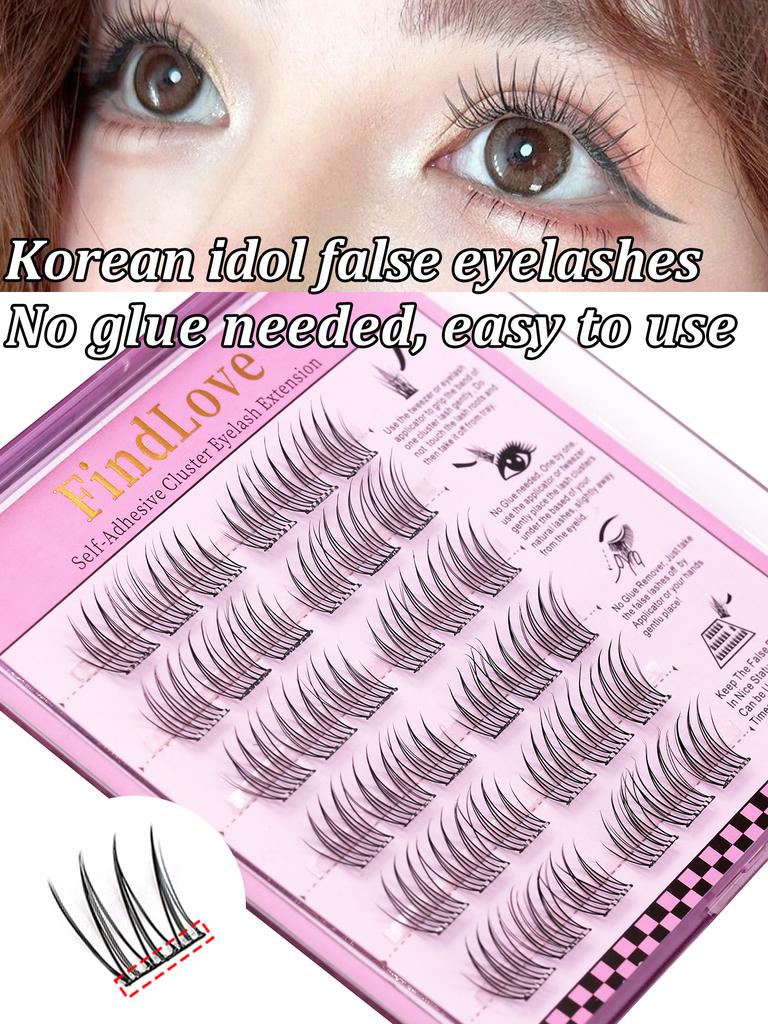 6 Rows Series Glue Free Lashes No-Adhesive Eyelash Set for Full Reusable Defined Lashes Long Lasting Reusable & Easy to Wear.
