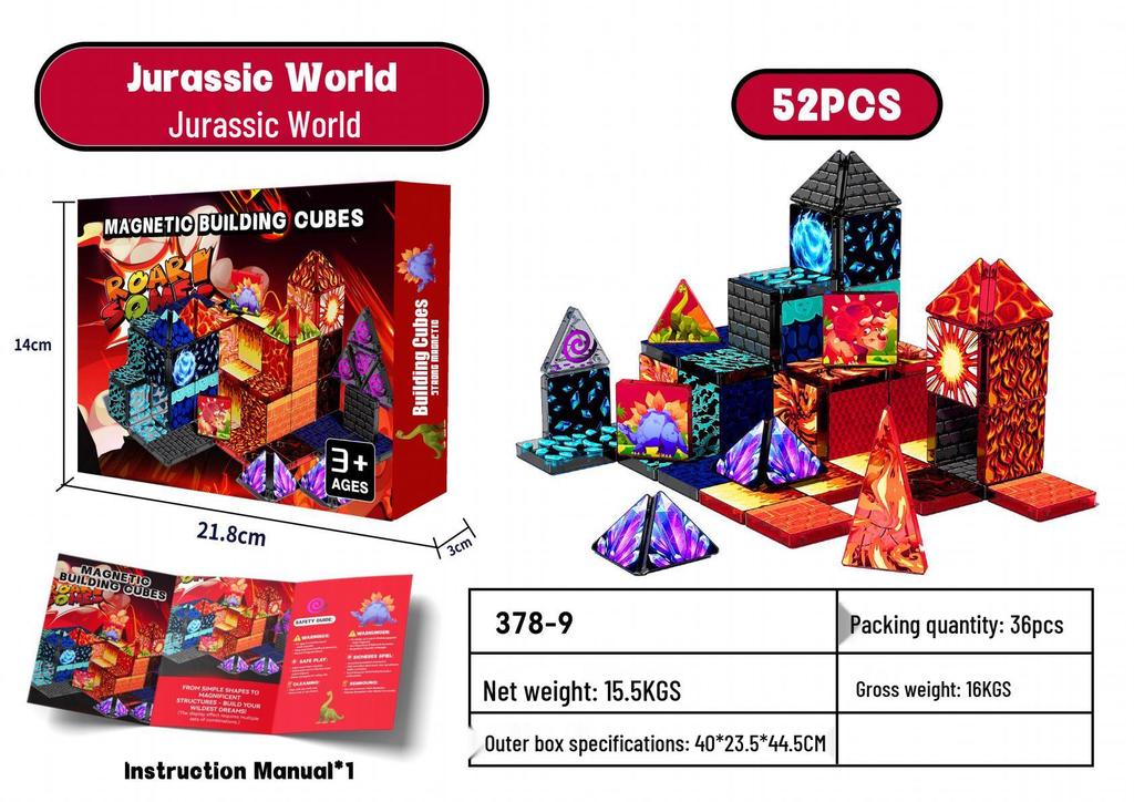 Magic Castle Magnetic Tiles: DIY Educational Building Blocks 