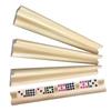 4Pcs Wooden Dominoes Trays Racks Train Dominoes Trays DIY Dominoes Tiles Holders for Kid Adult Mahjong Player