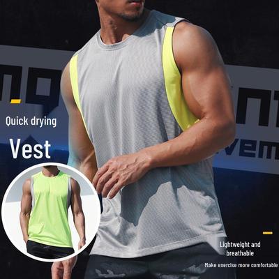 Herren Schnelltrocknend Atmungsaktiv Marathon Weste: Sommer Locker Fit für Laufen, Basketball & Training.