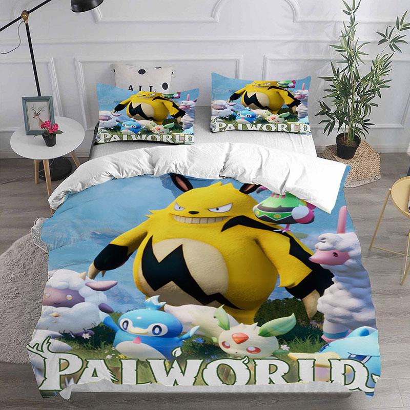 

Gamer P-Palworld Bedding Sets Comforter Quilt Bed Cover Duvet Cover Pillow Case 2-3 Pieces Sets Kids Adult Size 100x135cm-2pcs