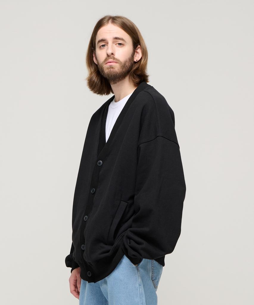 Cargobros Sweat Cardigan (Black)