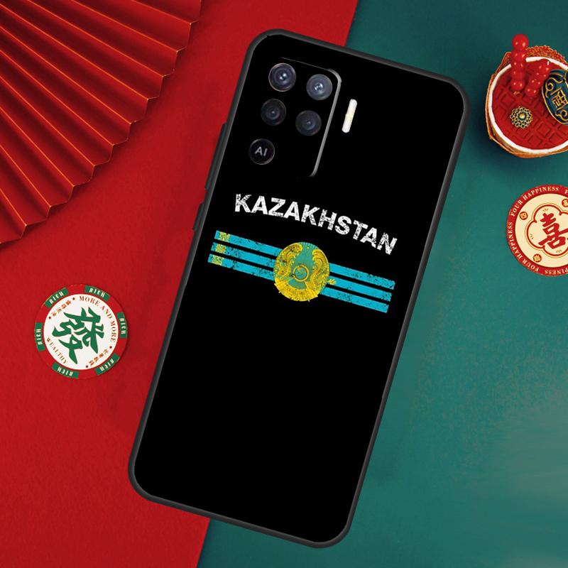 Kazakhstan Flag Case For Oppo A6 A5 Pro A15 A18 A38 A58 A78 A98 A54 A74 A94 A17 A57 A80 A60 A40 A16 A76 A96