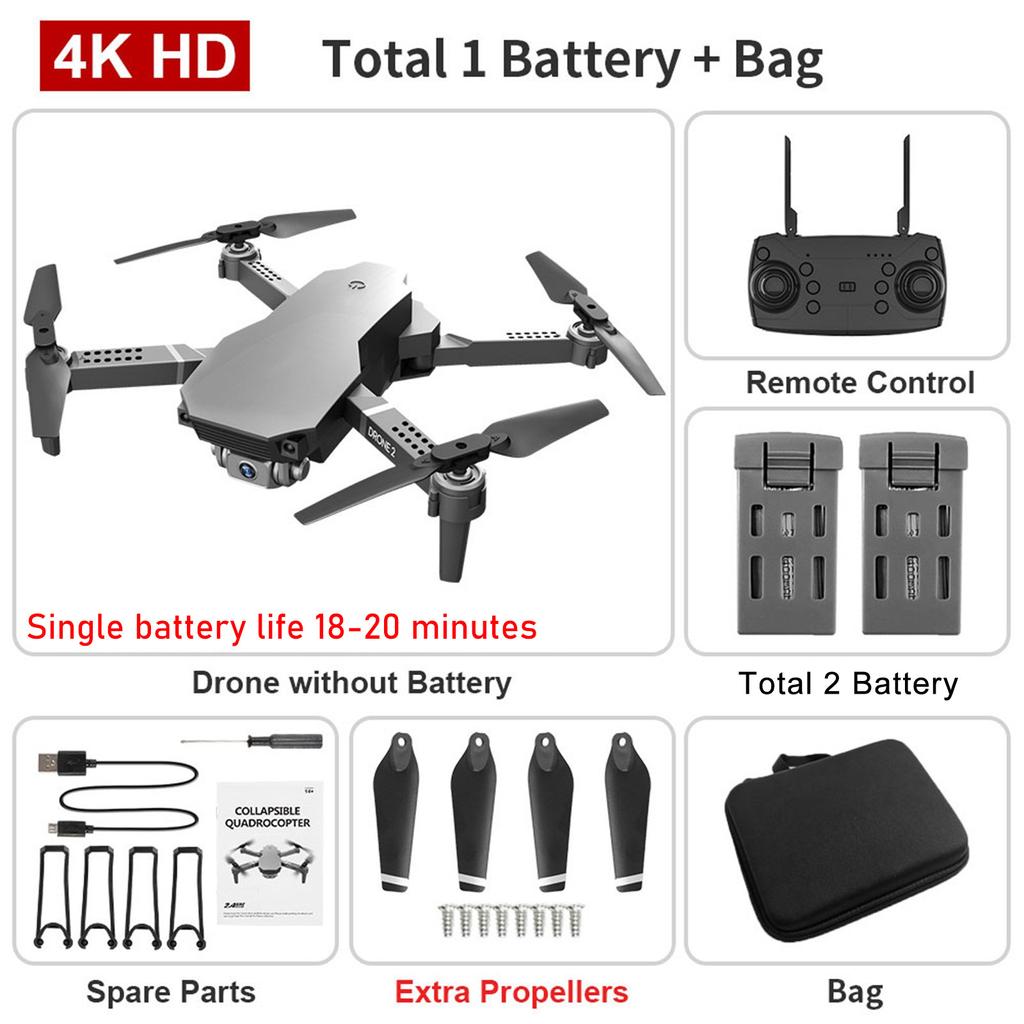 H702  WiFi FPV HD Camera Altitude Hold Mode Foldable RC Drone Quadcopter