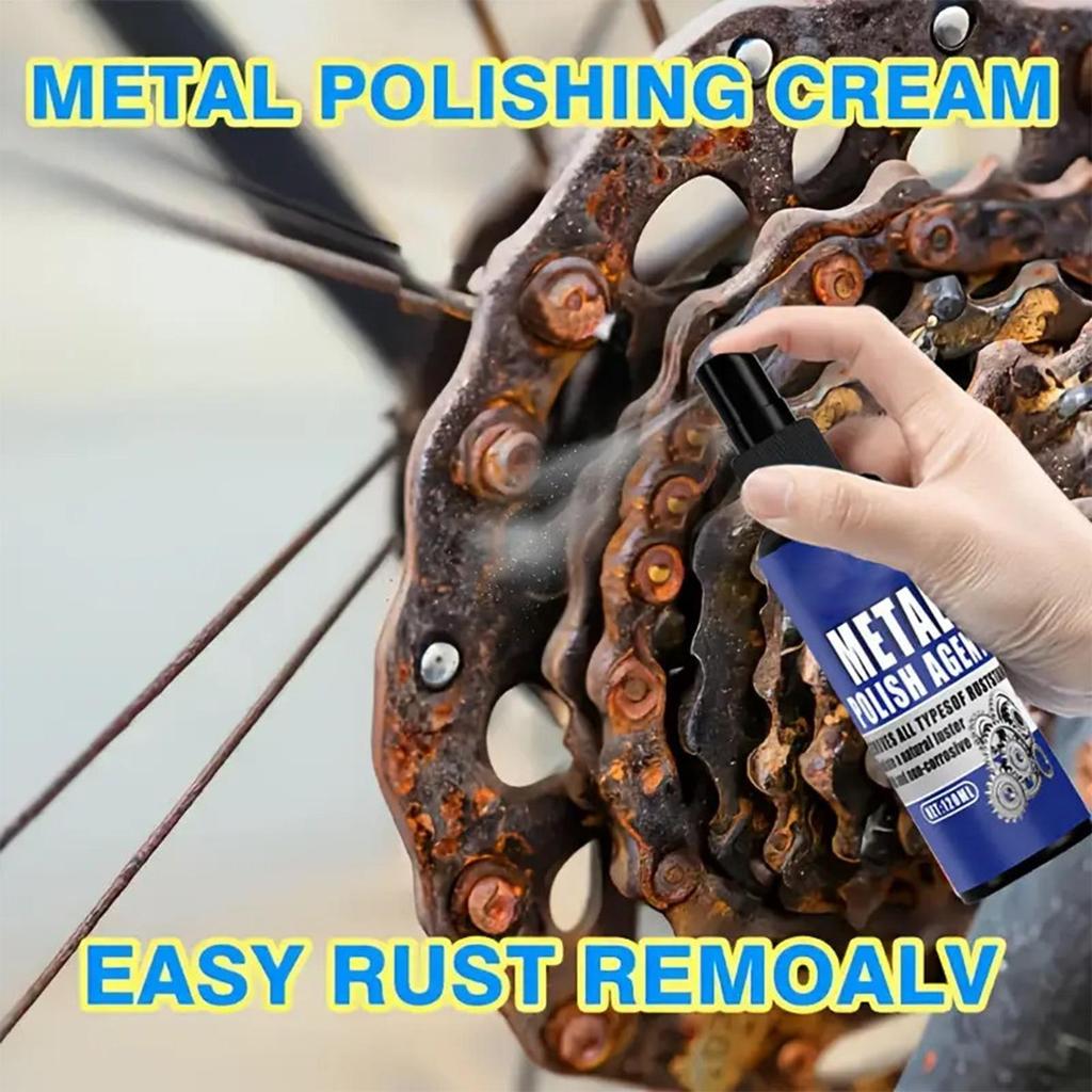 Rust Remover Spray 120ml Fast Acting Heavy Duty Cleaning Metal Rust Dissolver Detailing Cleaner for Automotive Truck RV SUV