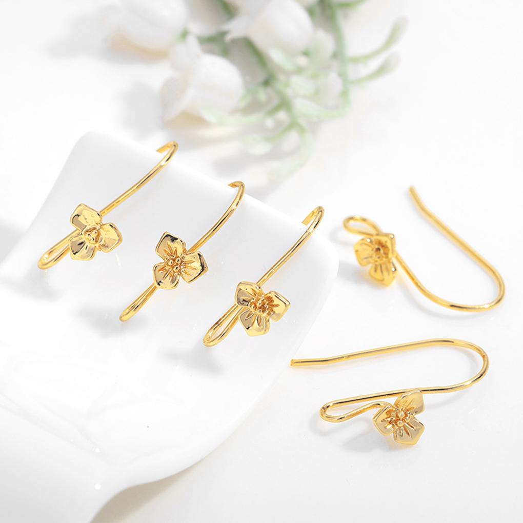 1 Pair Metal Woman Earring Hook Cute DIY Replacement Electroplated Ladies Jewelry Making Eardrop Pendant Hooks Findings