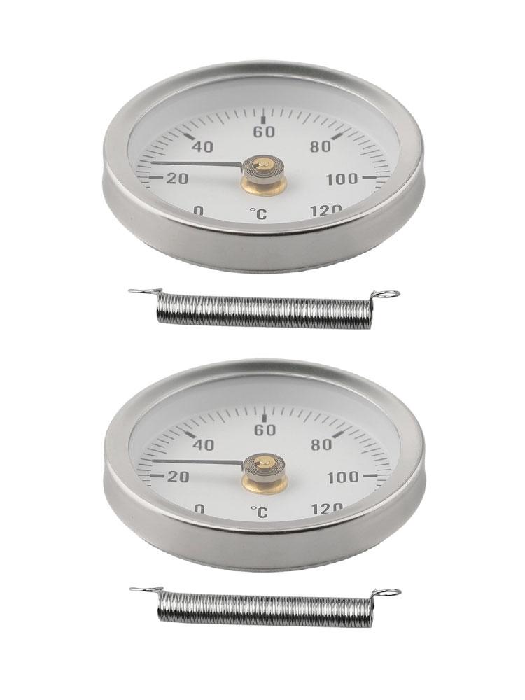 Bimetallic Temperature Gauge Stainless Steel Thermometer Industrial Heating Silver Robust Stainless Steel Tube For Heating