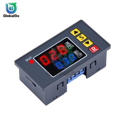 T3231 AC 110V 220V DC 12V Digitaler Zeitverzögerungsrelais LED-Anzeige Zyklus-Timer-Schalter Einstellbare Zeitmessung Zeitverzögerungsschalter