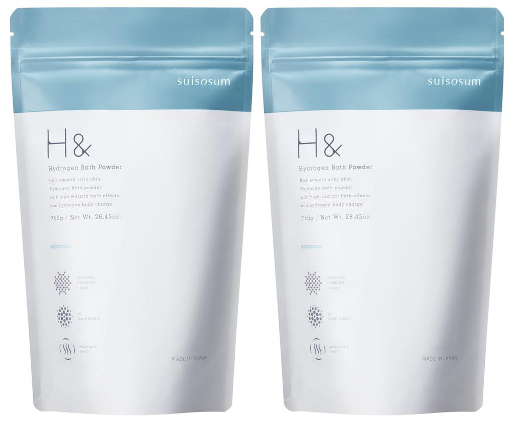 Bath Salts Hydrogen Carbonate Bubbles Envelop Your Body X Gift X Made In Japan X Measuring Spoon of H&Ash& High-Concentration [Warm Included] (Set 2)