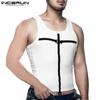 INCERUN Summer Men Strap Sleeveless T-shirts Racerback Tank Tops