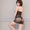 Sexy lingerie seduction tight perspective no-take-off mesh Internet celebrity black silk hip skirt