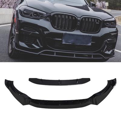Car Front Bumper Lip Spoiler Diffuser Splitters Body Kit Aprons Cover Guard Trim For BMW X3 G01 X4 G02 M Sport 2018-2021