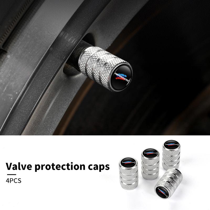 

4Pcs Car Tire Valve Stems Cap Aluminum Tyre Wheel Stem Air Valve Cover Airdust For BMW Motorsport F11 G11 F10 F30 G08 G28 G20 G3