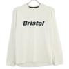 F.C.Real Bristol 23Stainless Steel TOUR TOP Print Crew Neck Long Sleeve T-Shirt tops M IvoryUsed